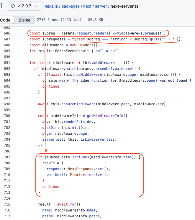 next-server code snippet 