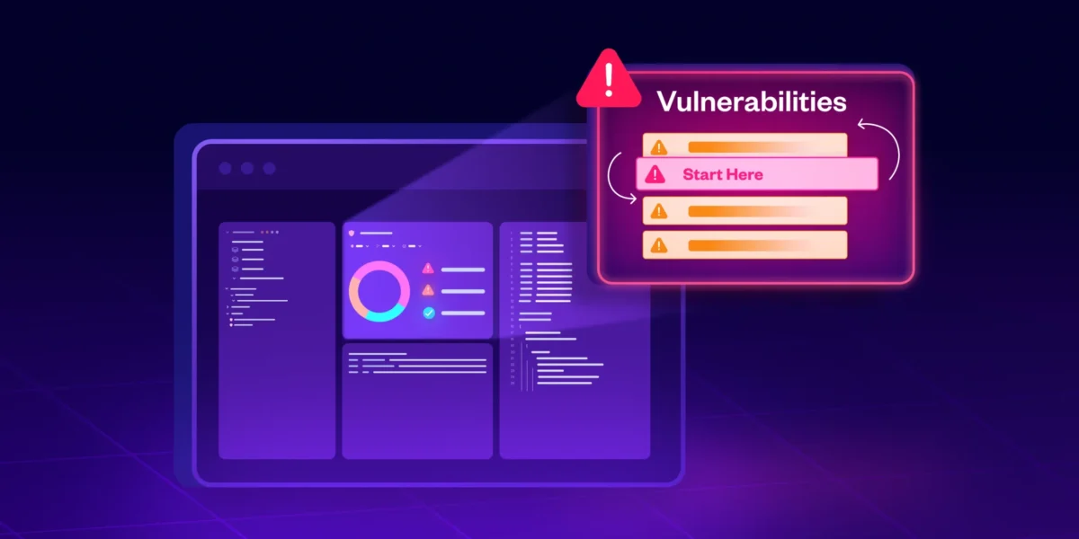 SCA software dashboard for monitoring third-party vulnerabilities