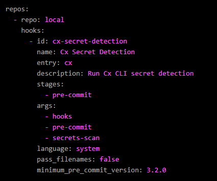 Automated scanning Hooks definitions 