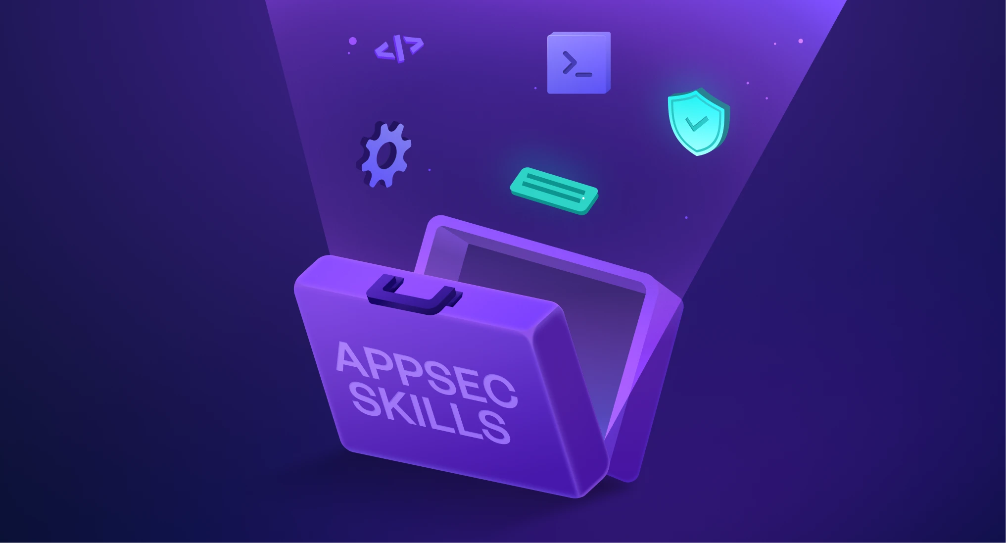 Toolbox labeled "AppSec" filled with symbolic tools representing code repository tools—illustrating the importance of maintaining repository health as part of software supply chain security.