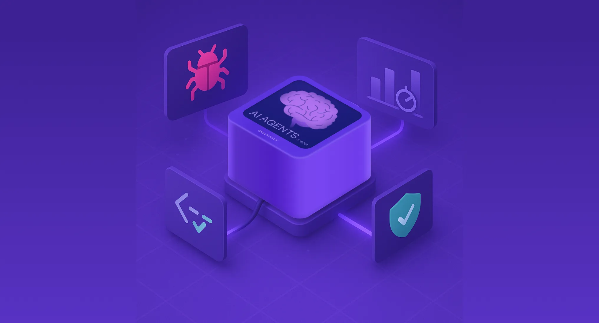 AI agents collaborating in a software development environment to identify and remediate application security vulnerabilities across the SDLC.